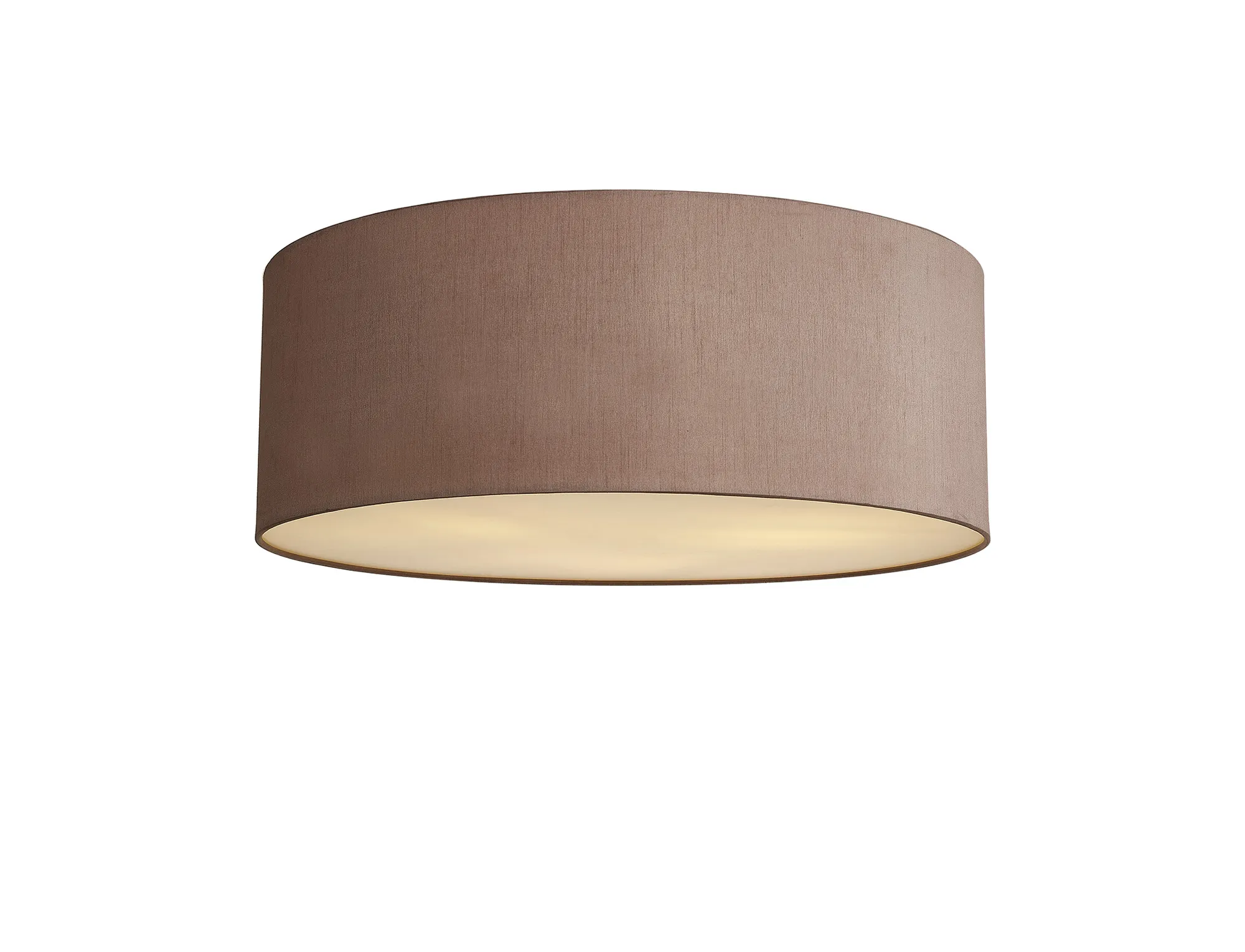 Baymont 60cm Flush 3 Light Taupe/Halo Gold, Frosted Diffuser DK0620  Deco Baymont WH TA